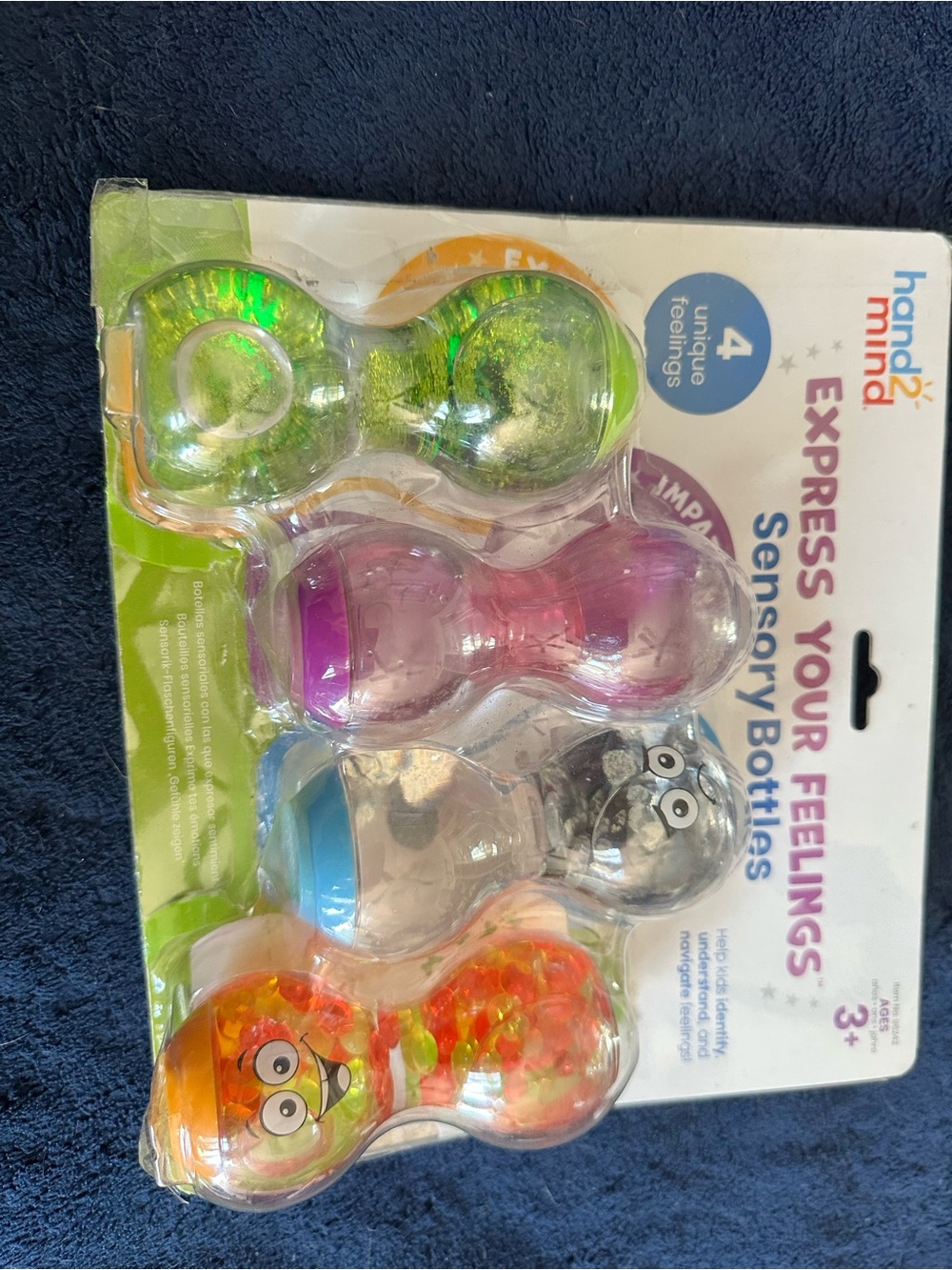 hand2mind Express Your Feelings Sensory Bottles - Multicolor Set